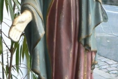 statue du rosaire avant restauration